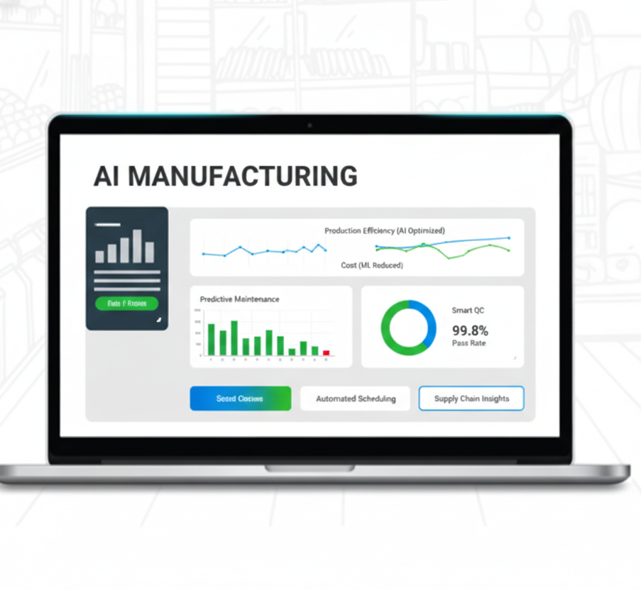 AutomateX.ai Pharma Manufacturing ERP Software dashboard