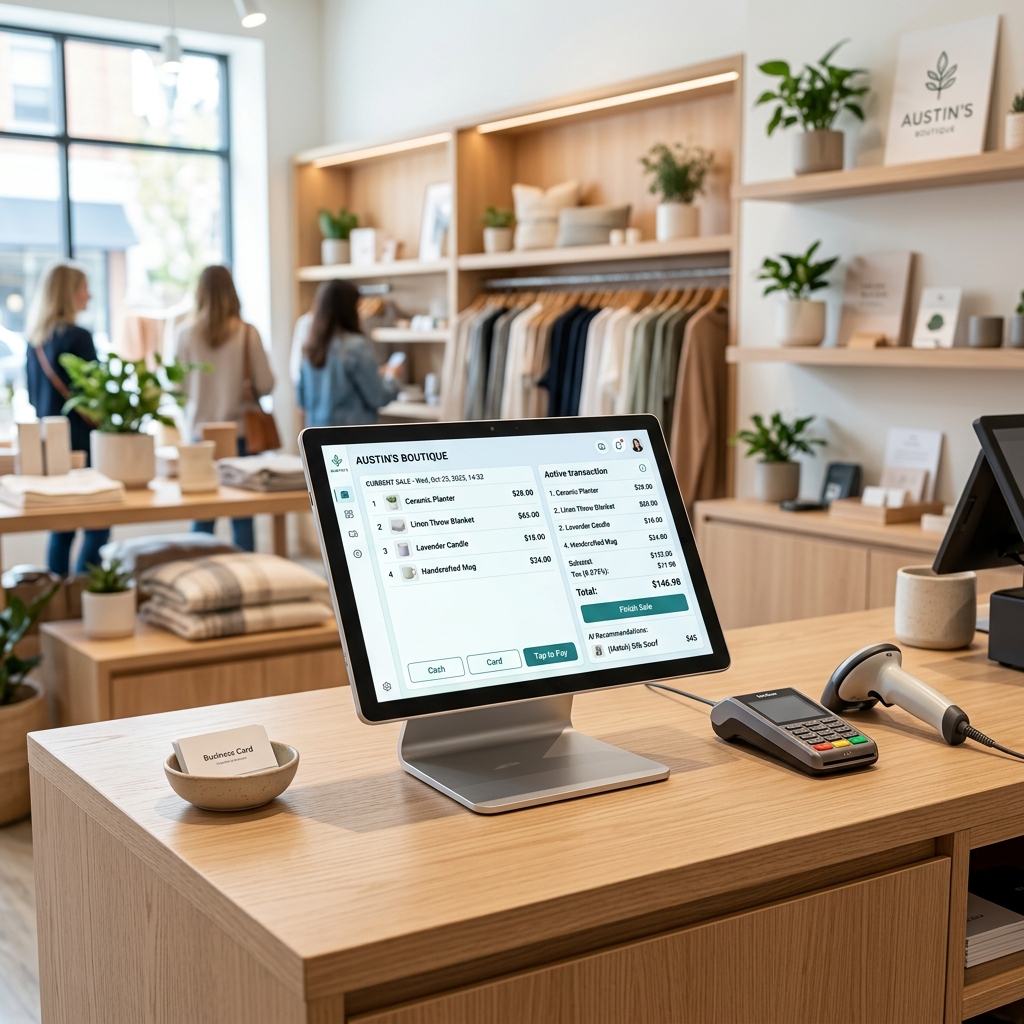 AI POS Mockup